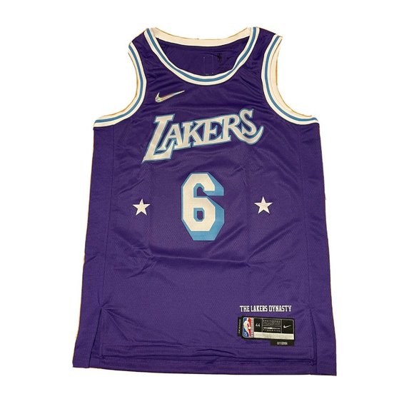 Nike LeBron James #6 LA Lakers City Edition Swingman Jersey Purple